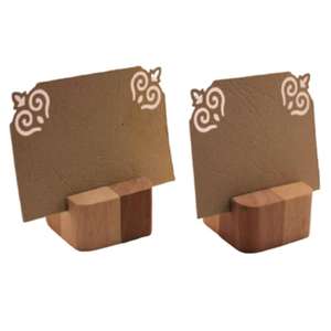 Soportes y soportes para tarjetas de madera bien acabados de alta calidad, suministros para oficinas de boda, estante de exhibición, accesorios de estilo de vida - Product Image 1