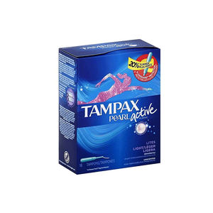 Tampax Agarre antideslizante Aplicador de cartón Tampones de absorción regular 10 Count 10.000 Count (paquete de 4) - Product Image 1