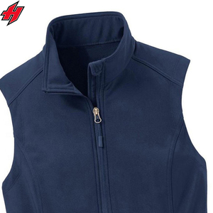 Chaleco con cremallera y forro polar antibolitas para hombre y mujer, chaleco con logotipo de marca bordado personalizado, servicio informal de caparazón blando OEM - Product Image 6