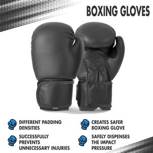Gants de boxe Premium pour MMA Kickboxing et Sparring avec poignée antidérapante et tissu respirant - Product Image 3
