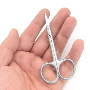 Ciseaux à cuticules Coupe-ongles en acier inoxydable Pointe incurvée Lame mince Ciseaux à cuticules Tondeuse Peau morte Remover Manucure - Product Image 5