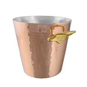 Venta caliente fiestas de boda Club bar mostrador pantalla elegante enfriador de vino precio cubo de hielo de Metal acabado dorado acero inoxidable - Product Image 2