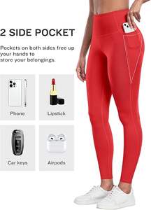 6แพ็คกางเกงโยคะของผู้หญิงที่เป็นมิตรกับสิ่งแวดล้อมกางเกงเอวสูงกลางเอวนุ่มเลกกิ้งเอวยางยืดสำหรับควบคุมหน้าท้องทันสมัยเรียบง่าย - Product Image 2