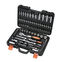 Jeu de douilles carrées 1/4" et 1/2" de 87 pièces, outils à main fabriqués à Taïwan 14H21087.04