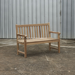 Banc classique 2 places en bois massif teck mobilier de jardin extérieur indonésie thaïlande Vietnam chine pour USA marché européen Fine St - Product Image 3