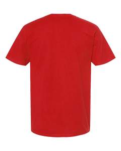 Camiseta de algodón de peso pesado unisex Camiseta roja Logotipo personalizado Tultex T290 Unisex Hombres y mujeres Camiseta Lisa para hombres - Product Image 2