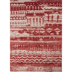 Alfombra Kavi Ivory de Lana y Seda de Bambú Anudada a Mano, Colección Project Error - Patrón Geométrico para Decoración de Sala de Estar, Pasillo, Hogar, 9x12 - Product Image 1