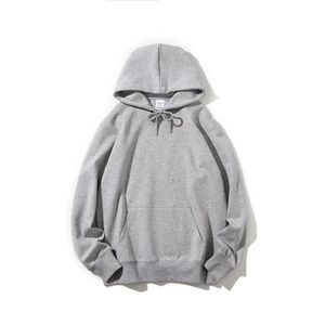 Sweat à capuche sportif oversize en molleton de coton, léger, respirant, écologique, prêt pour la compétition, avec poche - Product Image 4