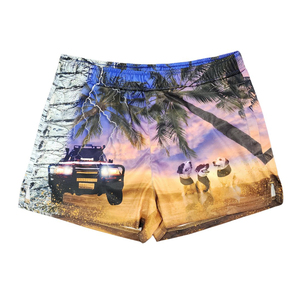 Shorts de rugby d'été pour le football australien de l'Ouest, avec poches et fermetures éclair, impression numérique personnalisée, respirant, séchage rapide, 100% coton - Product Image 3