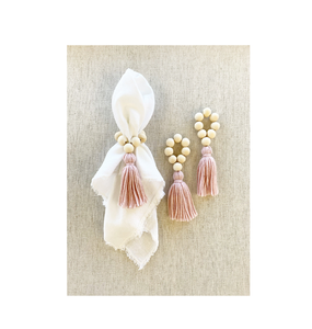 Servilleteros de madera Soportes de perlas y pañuelos para bodas Fiestas Regalos de decoración de mesa surtidos al mejor precio - Product Image 3