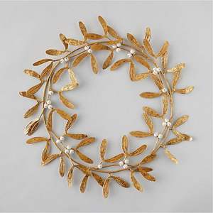 Handmade Rustic <b>Copper</b> Flower Wall Hanging Wreath | Vintage Turquoise Patina Metal Art | Large Decorative Floral Wall Sculpture - Product Image 2