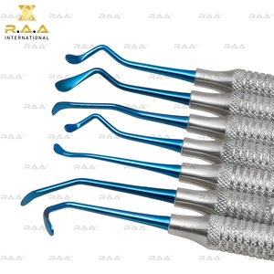 R.A.A. INTERNATIONAL RAA-102 Ensemble de 7 pièces d'élévateurs périostaux de classe I pour sinus lift, implant dentaire, chirurgie et orthodontie, légers, CE - Product Image 2
