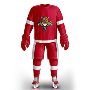 Conjunto de Uniforme de Hockey sobre Hielo con Estampado Personalizado, Calidad Premium, Ligero, 100% Poliéster, Ropa Deportiva, Nuevo Diseño Elegante, Servicio OEM - Product Image 4