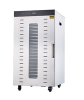 20-laags roestvrijstalen elektrische commerciële voedsel- en vleesdroger, jerky-dehydrator machine HJ-CM009-20