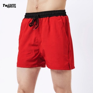 2025 Short de sport de rue haute pour hommes avec logo personnalisé 100% short de sueur en toile de coton à séchage rapide Jogging natation plage Sport d'été - Product Image 3
