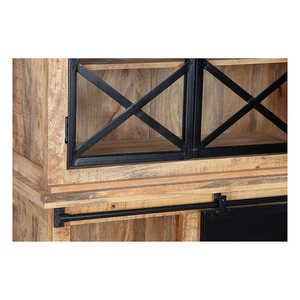 Mangohouten Milan 120 cm Buffetkast met deurtjes gemaakt van Hout en Eik - Product Image 5