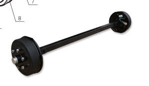 Nuovo rimorchio assale freno da 1500KG con zincatura a caldo e verniciatura nera - Product Image 2