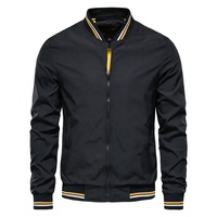 Blouson Bomber Homme Nouvelle Collection Automne Hiver à Col Montant et Capuche, Écologique, Réversible, Imperméable et Coupe-Vent, Style Décontracté – Vente en Gros