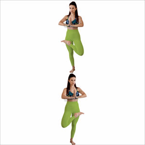 Ensemble de yoga avec soutien-gorge de sport sans couture et leggings taille haute - Écologique et respirant, léger, pour l'entraînement quotidien des femmes - Product Image 5