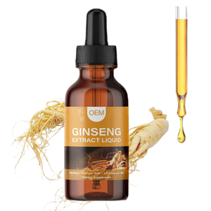 Chất lỏng nhân sâm OEM tự nhiên Tonic ít mệt mỏi Panax <span class=keywords><strong>Ginseng</strong></span> chiết xuất từ rễ giọt chế độ ăn uống bổ sung <span class=keywords><strong>GMP</strong></span> nhà máy - Product Image 1