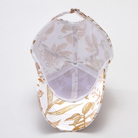 Casquette de baseball classique personnalisée à motif léopard gaufré, style sportif, imprimée en usine, respirante, imperméable, en tissu Oxford 100% coton