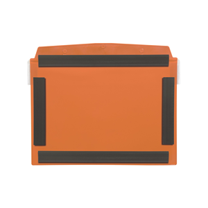 Portadocumenti con flap protettivo, magnetico, DIN A5 orizzontale, Arancione, 4 strisce magnetiche, 10 pz / confezione.- SD4M/51 - Product Image 2