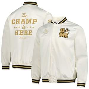 Chaqueta universitaria de satén bordada a la moda, chaqueta con letras ligera y brillante para promociones y eventos - Product Image 4