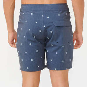 Shorts de bain décontractés pour hommes, personnalisables, en tissu non tissé, à motif uni, séchage rapide, imperméables, pour le surf et les sports nautiques, vente en gros - Product Image 2