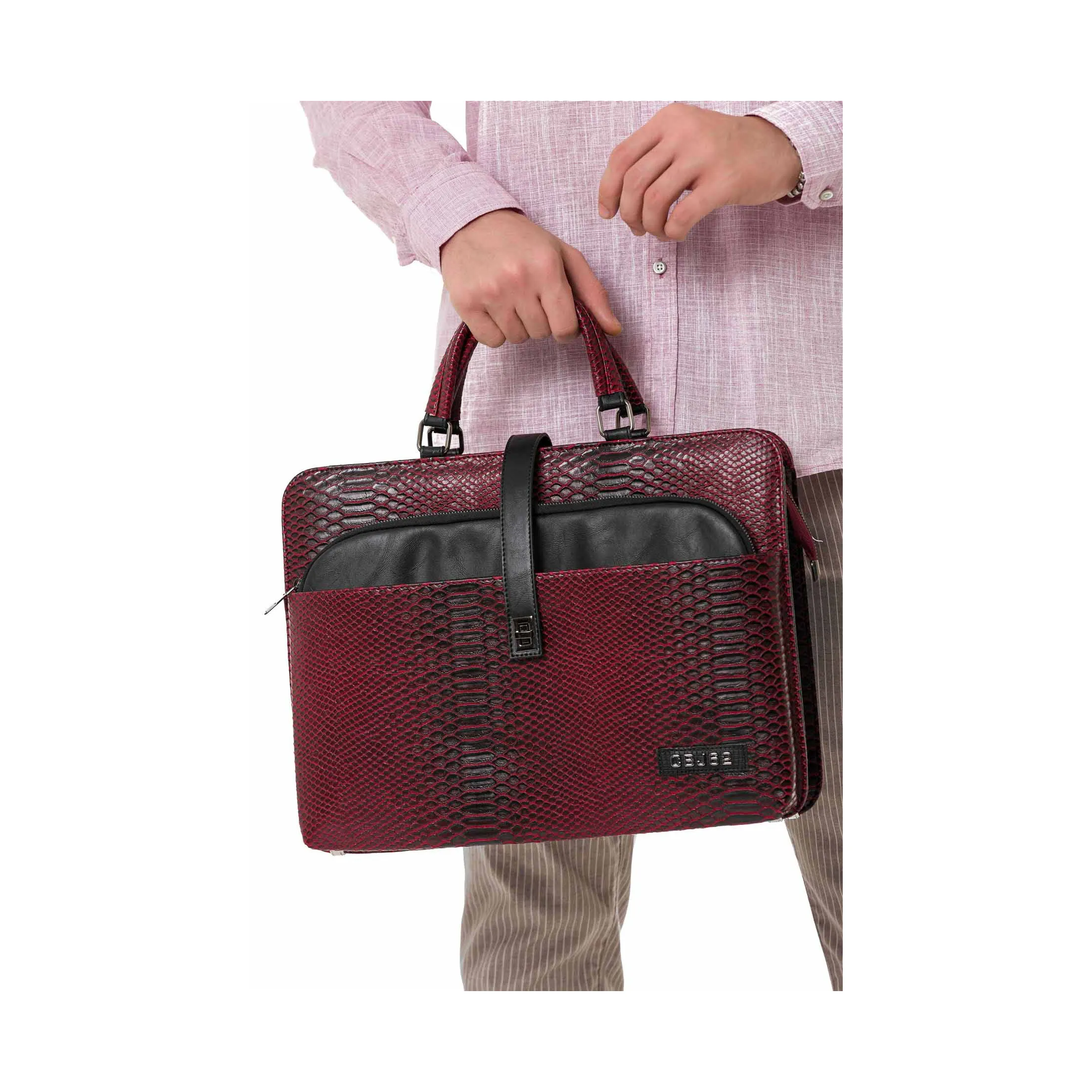 KENZ elegante valigetta per Tablet portatile fatta a mano in vera pelle Premium borsa a mano 13