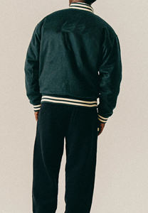 Fashionable Varsity <b>Jacket</b> Unisex Street Wears Men College Design Ribbed <b>Collar</b> Cuffs Hem for Snug Fit Custom Embroidery - Product Image 4