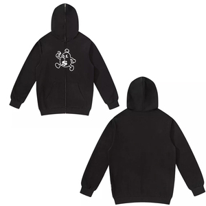 Sweat à capuche zippé surdimensionné pour homme, personnalisé, en molleton bouclette 450 g/m² de haute qualité, coupe carrée courte, uni, effet vintage délavé, 100 % coton - Product Image 3