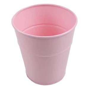 Nouveau Style rond fer métal fleur planteur rose poudre enduit fini pour la maison balcon jardin décoration but - Product Image 1