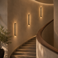 Applique murale linéaire LED moderne dimmable 3000K-6000K, étanche, longue, pour intérieur, vente en gros
