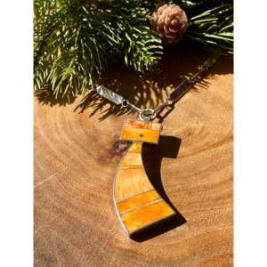 Harold Smith Spiny Oyster & Geometric Sterling Silver Inlay Necklace for Gift - Product Image 1