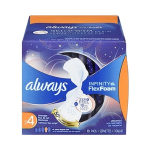 พร้อมส่ง Always Infinity Pads ไซส์ 2 ปีกไม่มีกลิ่น ดูดซับได้ดีเยี่ยม 46 Ct - Product Image 5
