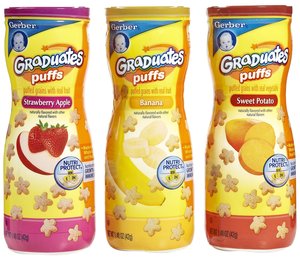 Proveedor alemán Gerber Graduados Puffs Cereal Snack Desayuno Cereales Gerber Graduados Sabor de fruta para la venta - Product Image 2