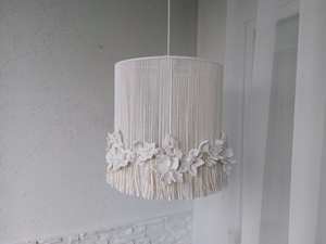 Candelabro de cuerda de algodón con borlas, nueva tendencia, candelabro bohemio, pantalla de macramé ecológica al por mayor - Product Image 4