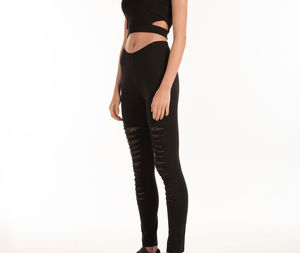 Leggings de haute qualité 2026 à taille haute en spandex + polyester pour le yoga et le fitness, logo personnalisé, leggings décontractés pour l'entraînement pour filles - Product Image 2