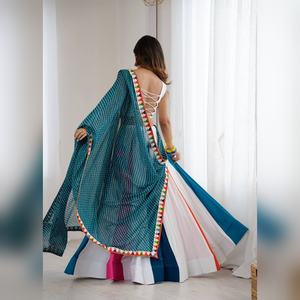 Lehenga Choli Cosido para Mujer, Traje de Fiesta Indio para Bodas, Blusa de Diseño con Trabajo Pesado, al por Mayor y Barato - Product Image 5
