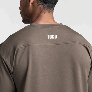 Camiseta de gran tamaño de algodón deportivo de lujo de diseñador OEM para hombre, camiseta informal transpirable de secado rápido de verano de manga corta - Product Image 2