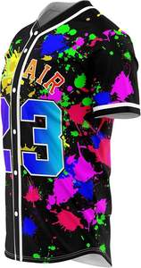 Camiseta de béisbol y sóftbol de poliéster de alta calidad personalizada para uniformes de manga corta de equipo juvenil con pantalones cortos características suaves - Product Image 4