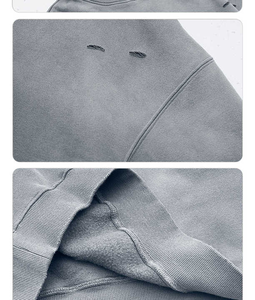 Antique de haute qualité hommes rétro lourd coton pull à capuche Logo personnalisé graphique rue à capuche automne sweat à capuche surdimensionné - Product Image 5