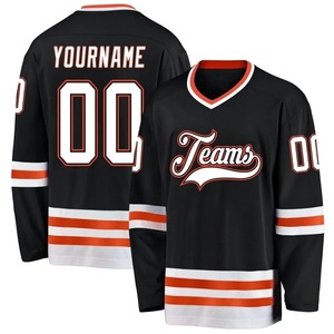 Jersey de Hockey sobre Hielo Personalizado con Bordado Sublimado, Secado Rápido, Servicio OEM, Nombre del Equipo Personalizado, Anti-UV, Transpirable - Product Image 4