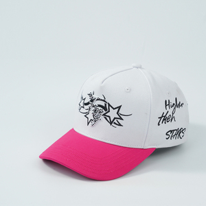 Casquette de golf unisexe de haute qualité en daim bicolore avec logo brodé personnalisé, casquette de baseball décontractée ajustable pour adultes - Product Image 2