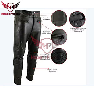 Pantalons en cuir pour hommes de nouveau style à vendre Pantalons en cuir pour hommes de la meilleure qualité à bas prix Vente en gros Pantalons en cuir noir pour hommes - Product Image 6