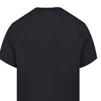 Couleur noire 100% coton T-shirt pour hommes bouffée impression personnalisé Simple Logo coupe ample vente chaude nouveau gros hommes T-shirt pour hommes
