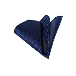 Blue and <b>Green</b> Jacquard Woven <b>Pocket</b> <b>Square</b> with <b>Square</b> Pattern Elegant Handkerchief - Product Image 1