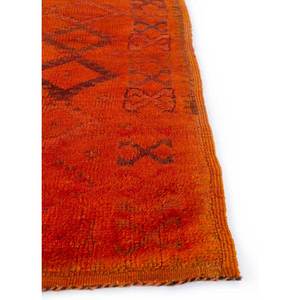 Tapis en laine noué à la main de grande taille, style vintage, motif géométrique rouge et orange, pour la maison, le salon, le couloir ou la chambre - Pae-150 - Product Image 4