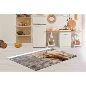 Alfombra de Lana Chenilla Estampada con Diseño de Patchwork, Respaldo de Látex Ecológico, Decoración Rústica y de Entrada, Regalo Personalizado - Product Image 2