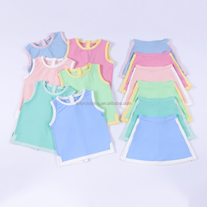Conjunto de Falda Plisada para Niñas, Tela que Absorbe la Humedad, Pantalones Cortos Incorporados, Top con Botones Traseros, Ropa de Yoga, Talla Personalizada, Envío Rápido - Product Image 5